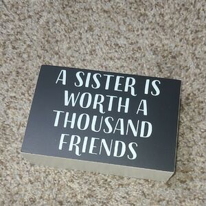 Decorative Sign with Inspirational Quote